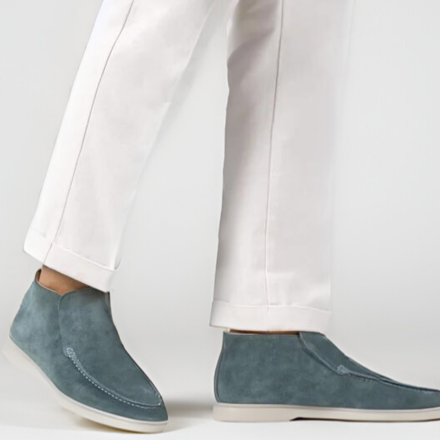 Odin loafers i semsket skinn