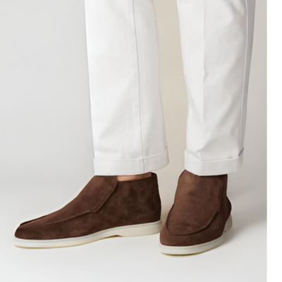 Odin loafers i semsket skinn