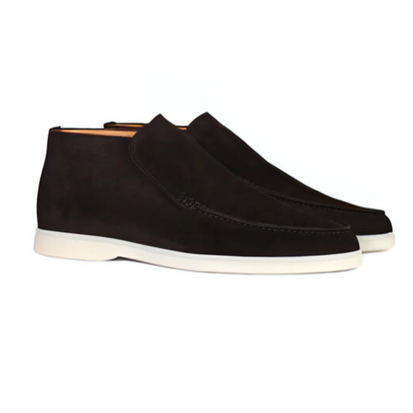Odin loafers i semsket skinn